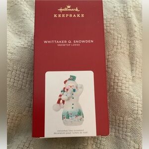 2021 HALLMARK KEEPSAKE PORCELAIN ORNAMENT WHITTAKER Q. SNOWDEN SNOWTOP